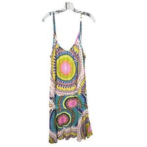 Lascana Venus Abstract Print Sleeveless Dress Size 14